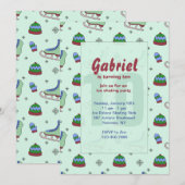 Uitnodiging voor ijsschaatsen (Voorkant / Achterkant)