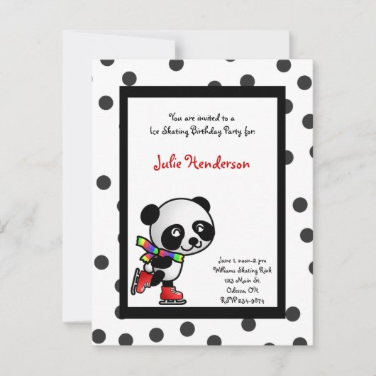 Uitnodiging voor ijsschaatsen (Voorkant)