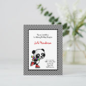 Uitnodiging voor ijsschaatsen (Staand voorkant)