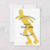 uitnodiging voor ijsschaatsen (Voorkant)