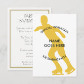 uitnodiging voor ijsschaatsen (Voorkant / Achterkant)