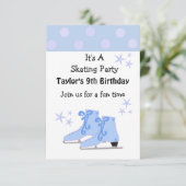 Uitnodiging voor ijsschaatsen (Staand voorkant)