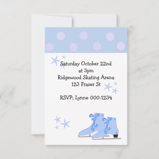 Uitnodiging voor ijsschaatsen (Achterkant)