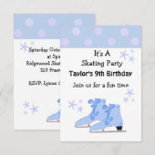 Uitnodiging voor ijsschaatsen (Voorkant / Achterkant)