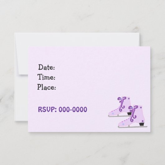 Uitnodiging voor ijsschaatsen (Achterkant)