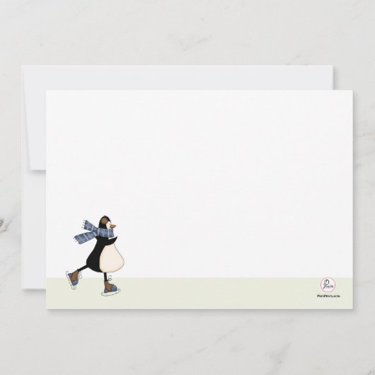 Uitnodiging voor ijsschaatsen (Achterkant)