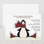 Uitnodiging voor ijsschaatsen (Voorkant / Achterkant)