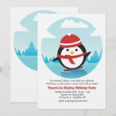 Uitnodiging voor ijsschaatsen (Voorkant / Achterkant)