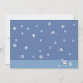 Uitnodiging voor ijsschaatsen voor meisjes (Achterkant)