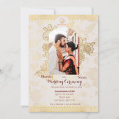 Uitnodiging voor Indiase bruiloft (Voorkant)