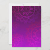 Uitnodiging voor Indiase feestdagen (Achterkant)