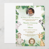 Uitnodiging voor Indiase Mundan-ceremonie, Tonsure (Voorkant / Achterkant)