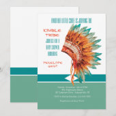 Uitnodiging voor Indiase toespraak (Voorkant / Achterkant)