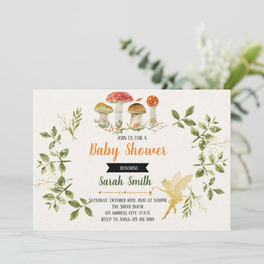 Uitnodiging voor ingerichte douches (Staand voorkant)