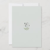 Uitnodiging voor IRINA-repetitie-diner, groen (Achterkant)