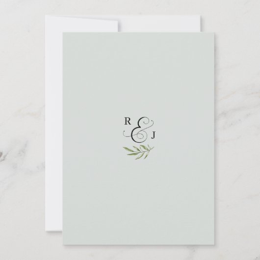 Uitnodiging voor IRINA's avondhuwelijksreceptie (Achterkant)