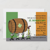 Uitnodiging voor Irish Keg Party (Voorkant)