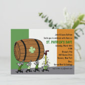 Uitnodiging voor Irish Keg Party (Staand voorkant)
