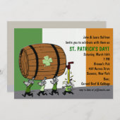 Uitnodiging voor Irish Keg Party (Voorkant / Achterkant)