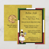 Uitnodiging voor Italiaans avonddiner (Voorkant / Achterkant)