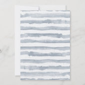 Uitnodiging voor ivoor en usty Blue Wedding (Achterkant)