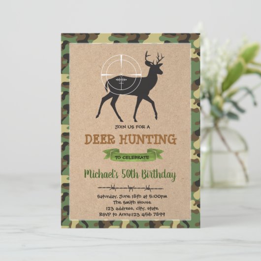 Uitnodiging voor jachtjaar (Staand voorkant)