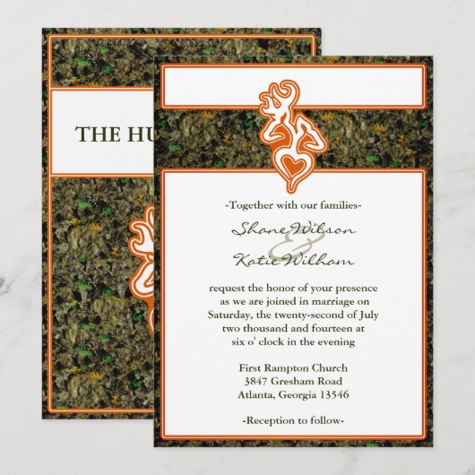 Uitnodiging voor jachtweddenschappen (Voorkant / Achterkant)