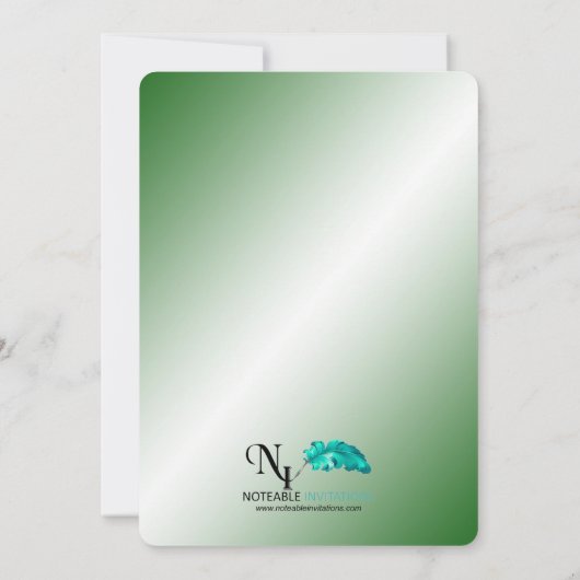 Uitnodiging voor Jade Swan's 35-jarig huwelijksjub (Achterkant)