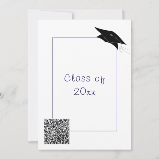 Uitnodiging voor je kleurenfeest met QR-code (Achterkant)