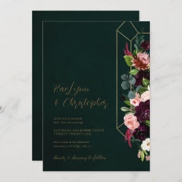 Uitnodiging voor Jewel Tone Wedding