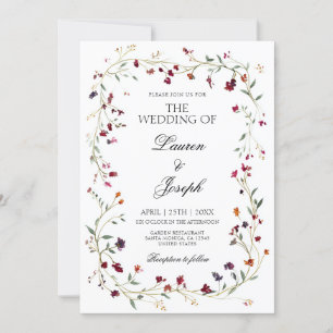 Uitnodiging voor Jewel Tone Wedding