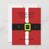 Uitnodiging voor Jolly Santa Suit (Achterkant)