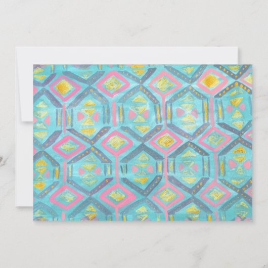 Uitnodiging voor jonge, wilde en drie verjaardag (Achterkant)