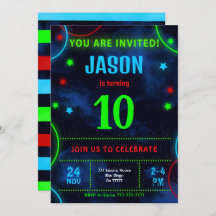 Uitnodiging voor jongen