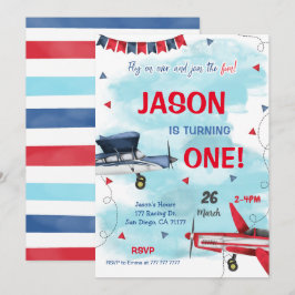 Uitnodiging voor jongen uit het vliegtuig