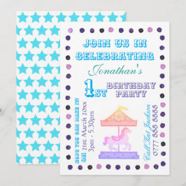 Uitnodiging voor jongens/meisjes verjaardagsfeestj