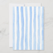 Uitnodiging voor jongensfeestje met donut-spatjes (Achterkant)