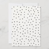 Uitnodiging voor jongensfeestje met rode en zwarte (Achterkant)