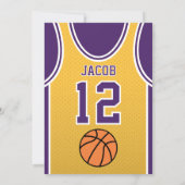 Uitnodiging voor jongenssport verjaardagsfeestje (Achterkant)