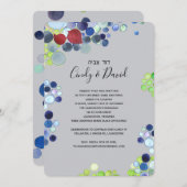 Uitnodiging voor joodse bruiloft - Romantisch bos (Voorkant / Achterkant)