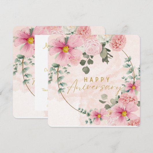 Uitnodiging voor jubileum (Voorkant / Achterkant)