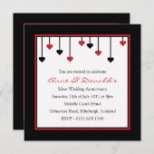 Uitnodiging voor Jubileum van de Zwarte & Rode Har (Voorkant / Achterkant)