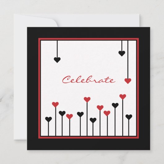 Uitnodiging voor Jubileum van de Zwarte & Rode Har (Achterkant)