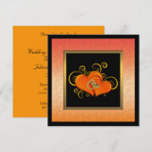 Uitnodiging voor Jubileum van Elegant Wedding (Voorkant / Achterkant)