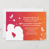 Uitnodiging voor jubileum van minnaars die zoenen (Voorkant)