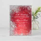 Uitnodiging voor jubileum van wintertrouwdag (Staand voorkant)