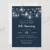 Uitnodiging voor jubileumfeest met landelijke slin (Voorkant)