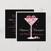 Uitnodiging voor jubileumviering van harten (Voorkant / Achterkant)