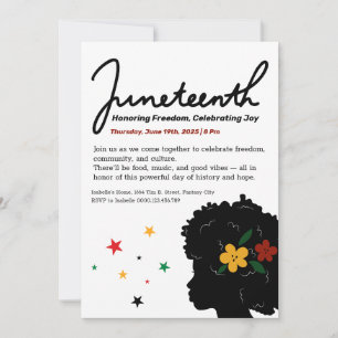 Uitnodiging voor Juneteenth-viering – Vrijheid & V