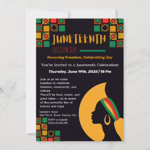 Uitnodiging voor Juneteenth-viering – Vrijheid & V